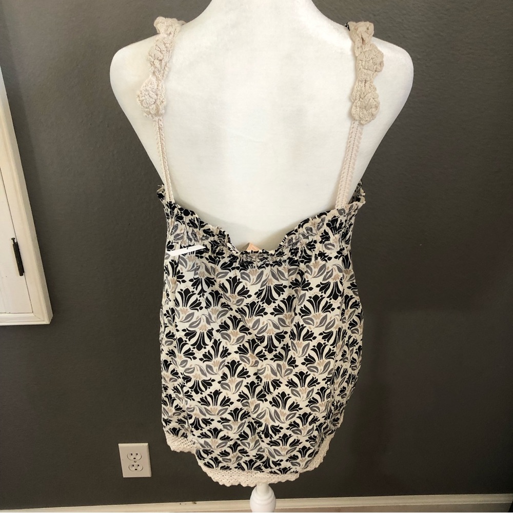 Free People Lace Trim Patterned Tank - Picture 5 of 7